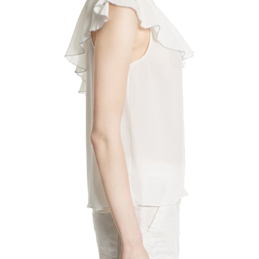 Joie Silk One-Shoulder Top - Picture 3 of 5